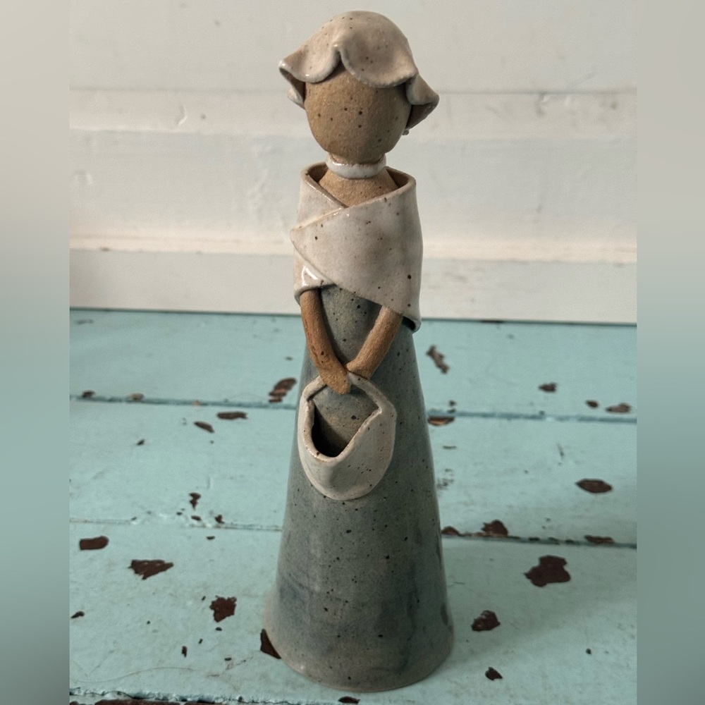 Vintage Clay figurine by Quebec artist Baril Tiphane